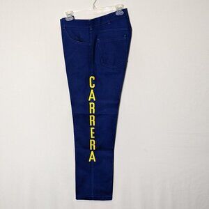 1990's CARRERA Racing Shocks Crew Pants; Yellow Logo; Size 33/31